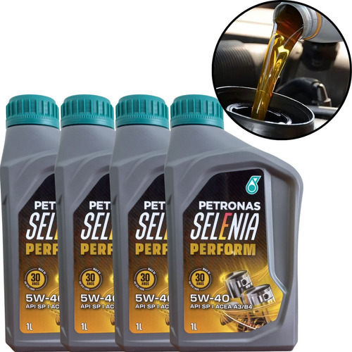 4 Litros Óleo Motor Sintético 5w40 Petronas Selenia Perform