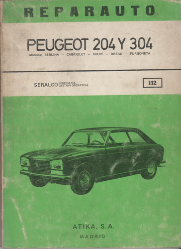 Manual Reparauto Peugot 204 Y 304 