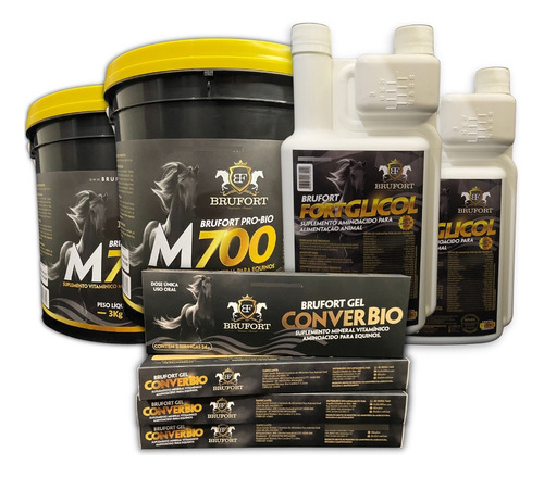 Kit Melhora Cascos Pelagem Equinos Cavalos Massa Muscular