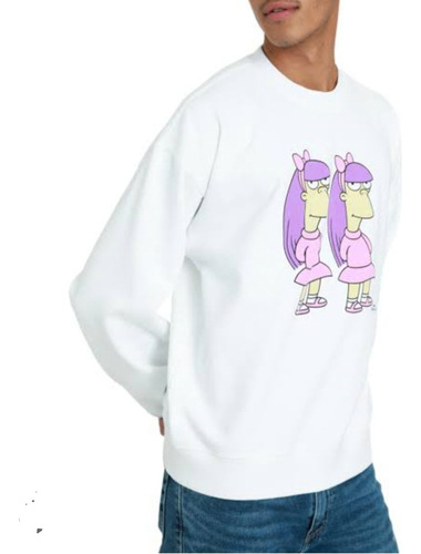 Sudadera Levis The Simpsons Blanca Talla M