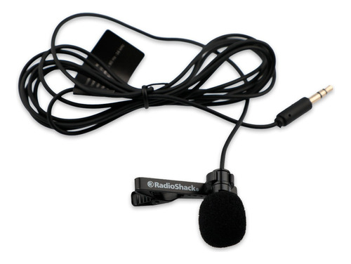 Micrófono De Solapa 3.5mm 1.8m Radioshack Color Negro