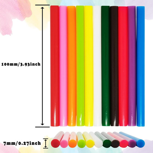 Barras De Pegamento Caliente De 3.9 X 0.27 Pulgadas, Blancas