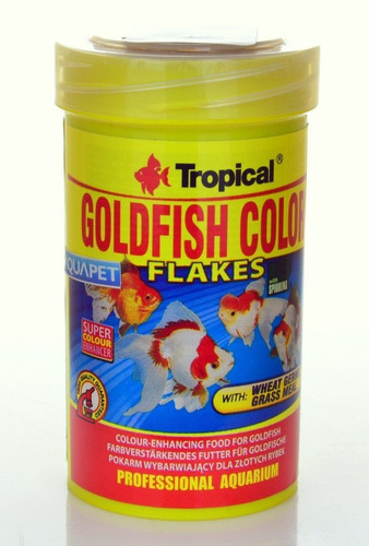 Racao Para Peixe Goldfish Color Flakes Tropical 20g 100ml