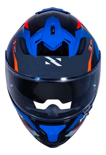 Capacete Norisk Strada Drive Blue Orange Grey