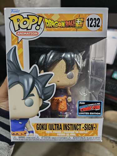 Funko Goku Ultra Instinto Sign Nycc Sticker Presencial 