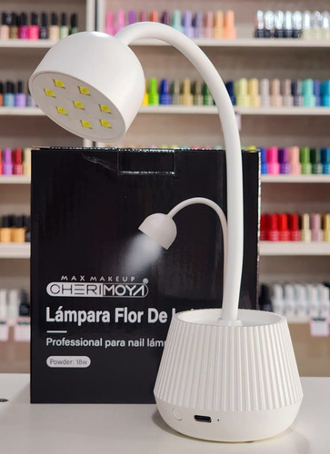 Cabina Lámpara Inalámbrica Flor Uv 18w Cherimoya Soft Gel