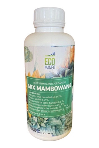 Mix Mambowano Fertilizante Estimulante Guano X500cc Ecomambo