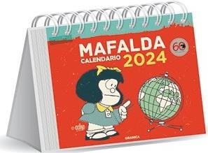 Libro Mafalda 2024 Calendario Escritorio - Rojo - Quino