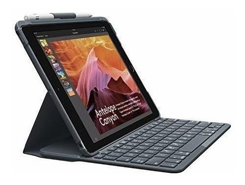 Logitech Slim Folio Con Teclado Bluetooth Integrado Para Ipa