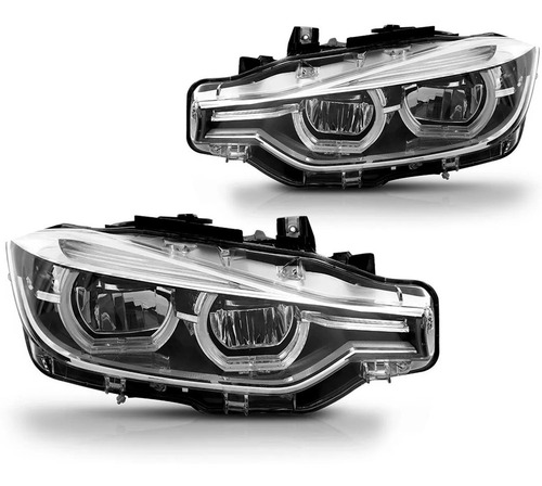Par Farol Bmw Serie 3 S3 2015 2016 2017 2018 Com Led Tyc