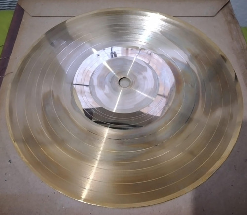 Tres Discos Vinilo Antiguo.color Dorado Y Plateado