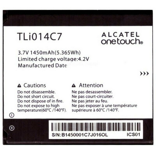 Bateria Pila Alcatel Tli014c7 Pixi First 4024e 4024d 4024x