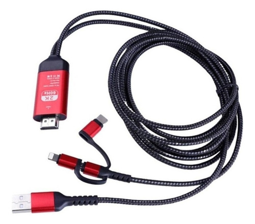 Cable Android A Hdmi 3 En 1 Para iPad iPhone Android -