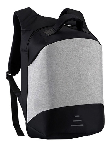 Mochila Porta Notebook Con Usb Urbana Anti-robo Color Gris