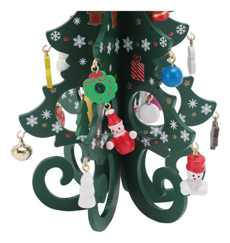 Artesanía Divertida De Madera Para Decoración De Árbol De Na