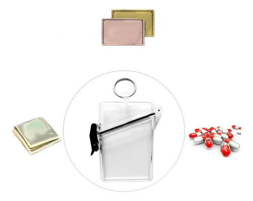 5 Funda Impermeable Para Tarjetas De Identificación,