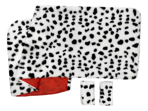 Traje Femenino De Cruella Deville, Dale Dalmation, Estola Fa