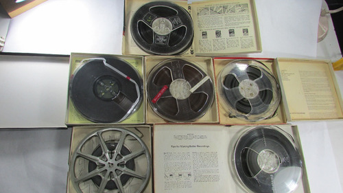 Lote De Seis Audiomagneticos Antiguos Video Coleccionable.