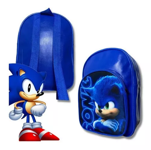 Mochila Sonic Menino Ouriço Jogo Filme Infantil Escolar Top