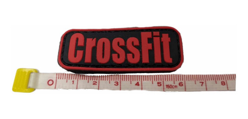 Imagen 3 de 3 de Parches Pvc Crossfit Rojo & Fitness Con Velcro
