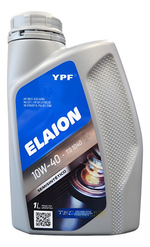 Aceite Lubricante 10w40 Elaion Ypf Ts 1040 1lts