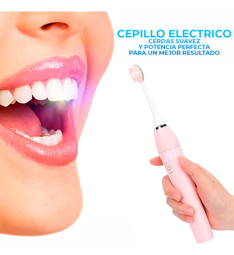 Kit De 3 Cepillo De Dientes Eléctrico Con 6 Cabezales