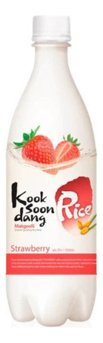 Licor Coreano Sabor Fresa, Makgeolli 750 Ml Caja De 20