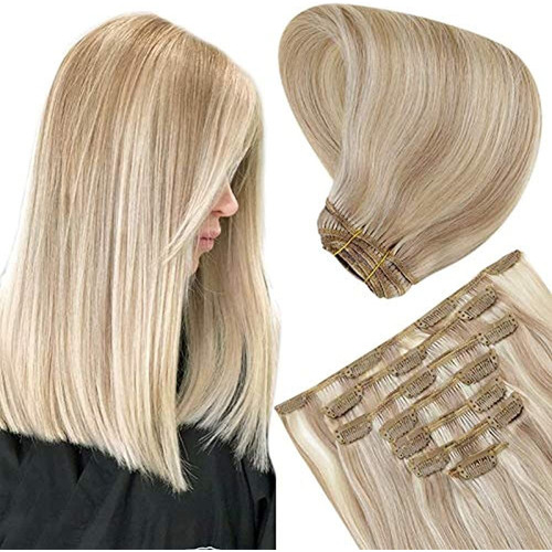 Clip En Extensiones De Cabello Rubio Resaltado Cabello Human