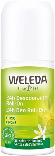 Weleda 24 Horas Desodorante Roll-on, Cítricos, 1,7 Onza Líqu
