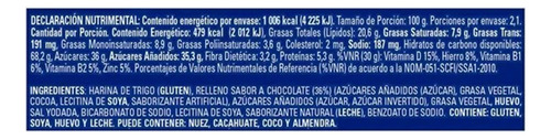 7 Pzas Galletas Príncipe Maxitubo Con Relleno Sabor Chocolat