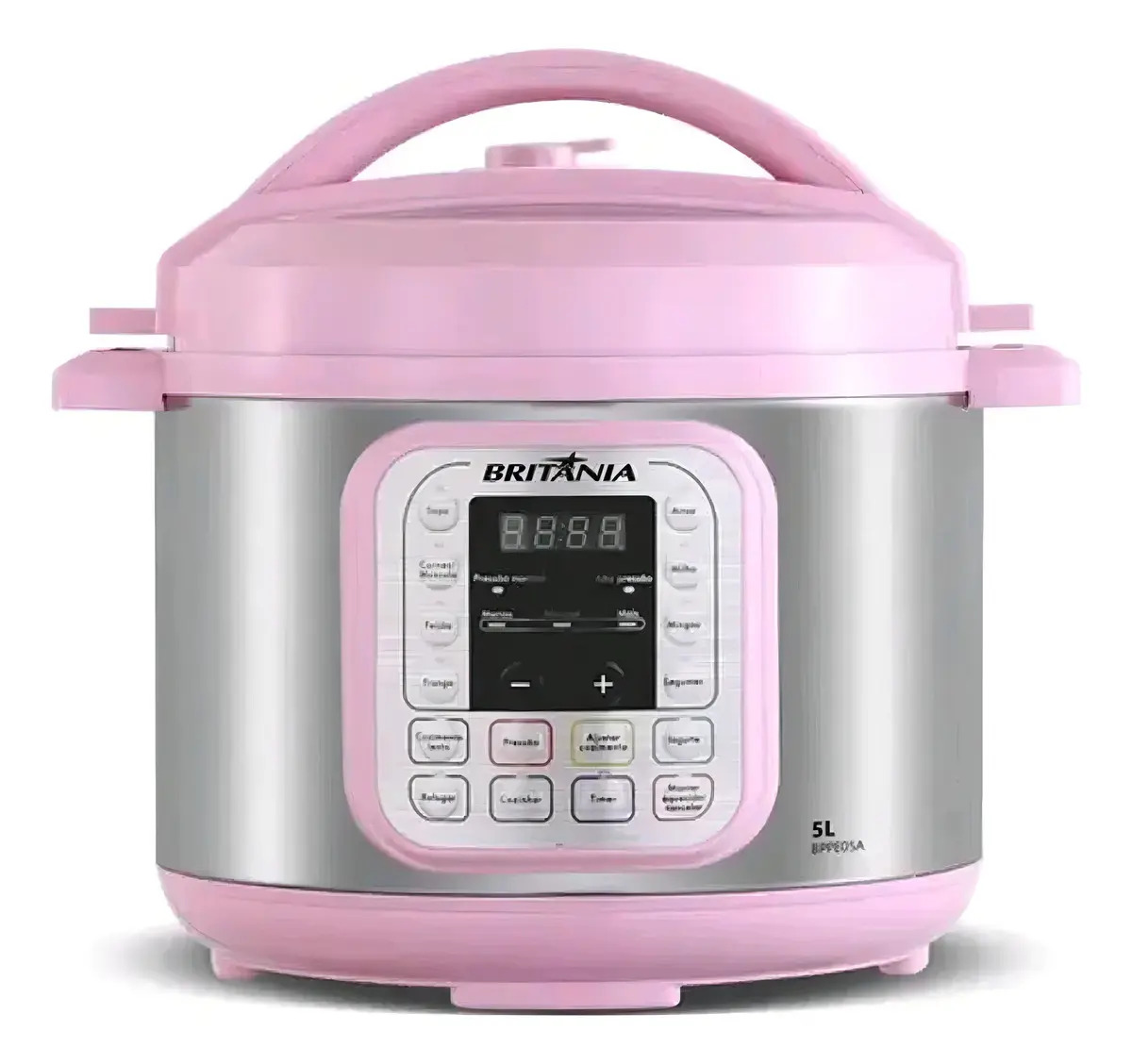Panela De Pressão Elétrica Britânia Rosa Bppe05 Frequência 50hz/60hz