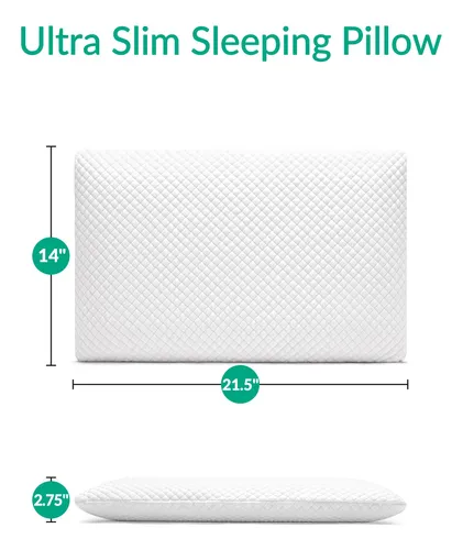 Am Aeromax Almohada De Espuma Viscoelastica Hiperdelgada De