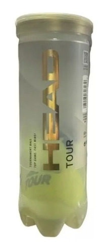 Imagen 6 de 9 de Pelotas De Tenis Head Atp Gold Tubo X3 Tenis Premium Padel