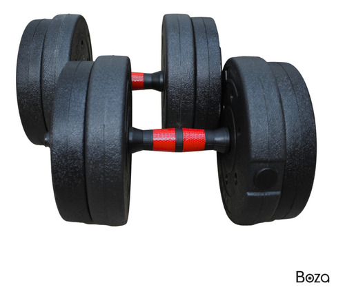 Set 2 Mancuernas Uni Barra 40kg Total Ajustable Pesa Discos