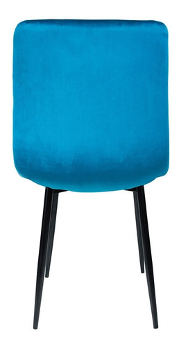 Imagen 6 de 8 de Set 2 Sillas Eames Tapizado Terciopelo Vintage Comedor Sala