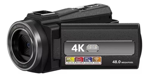 Videocámara Dv 4k 60 Fps 3.0 Pulgadas 18x Visión Nocturna Color Negro