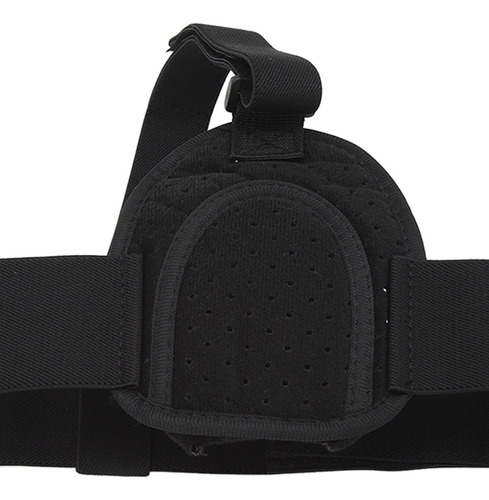 Cinturón De Hernia Ajustable Negro Negro Con Descompresión D