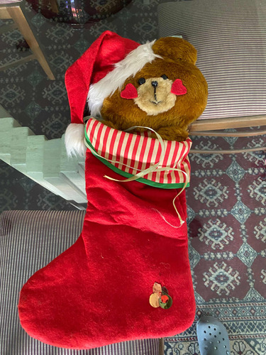 Bota De Navidad Oso Teddy Adorno De Navidad