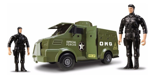 Caminhão Tático Exército Omg Comandos C/ Soldados - Omg Kids