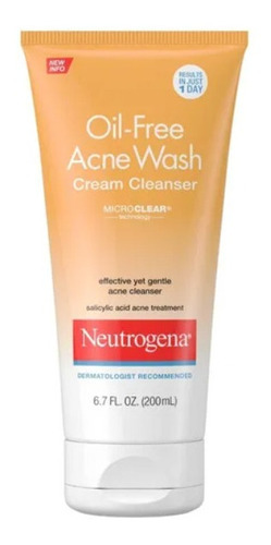 Neutrogena Oil-free Crema Facial Para Acne 200ml