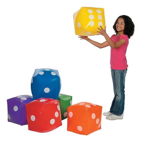 Dados Grandes Inflables Fun Express - Dados Gigantes De 6 Pi