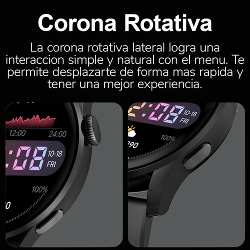 Imagen 3 de 9 de Reloj Inteligente Dt3 Mujer Elegante Llamadas Ecg Sumergible