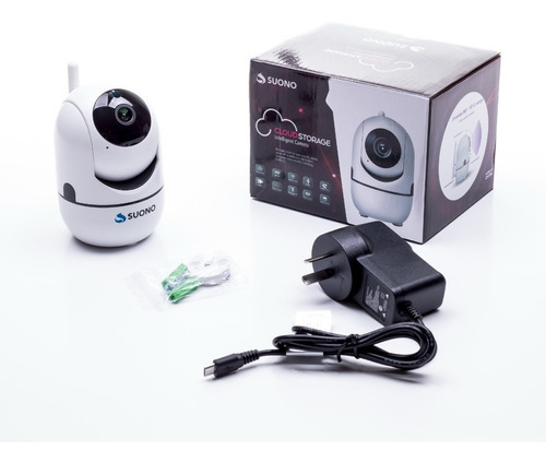 Cámara De Seguridad Suono 360 Ip Microfono Tarjeta Sd Blanca