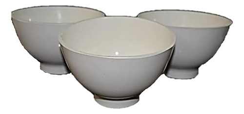 Bowl, Vasija Flexible Mediana Spa Blancas (3 Pzas)