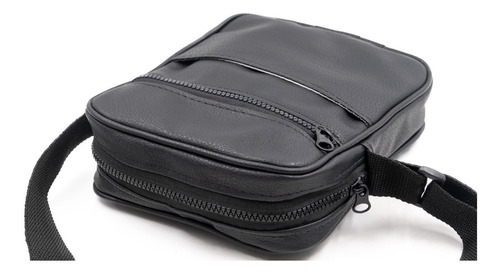 Imagen 2 de 6 de Bandolera Morral De Cuero Sintético Bourbon Store