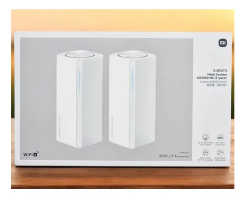 Kit 2 Roteador Xiaomi Mesh System Ax3000 Ne Wi-fi 6 / 2 Pack