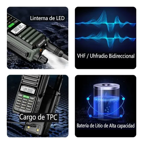 Radios Wikitokis Baofeng Impermeables De Doble Banda Vhf Uhf