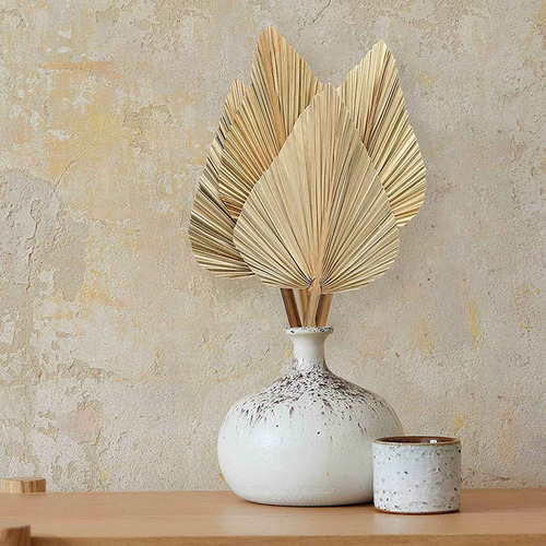 8 Peças De Folhas De Palmeira Secas, Ventiladores De Palmeir