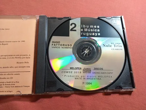 Hugo Fattoruso R Nole Trio / 2 Albumes De Musica Uruguaya W4 (Usado)