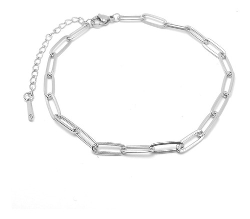 Imagen 7 de 10 de Pulsera Tobillera Mujer Acero Eslabones Pie Tobillo Set De 2